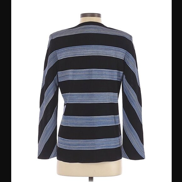 Misook Jacket S Stripes Knit Luxury Bloomingdale's Neiman Marcus - Picture 3 of 7